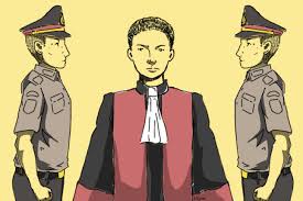 animasi penjagaan hakim